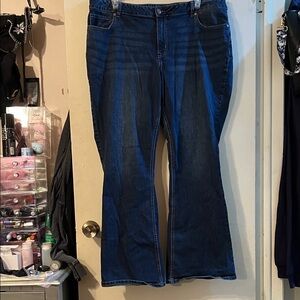 Maurices Dark Blue Flare Jeans